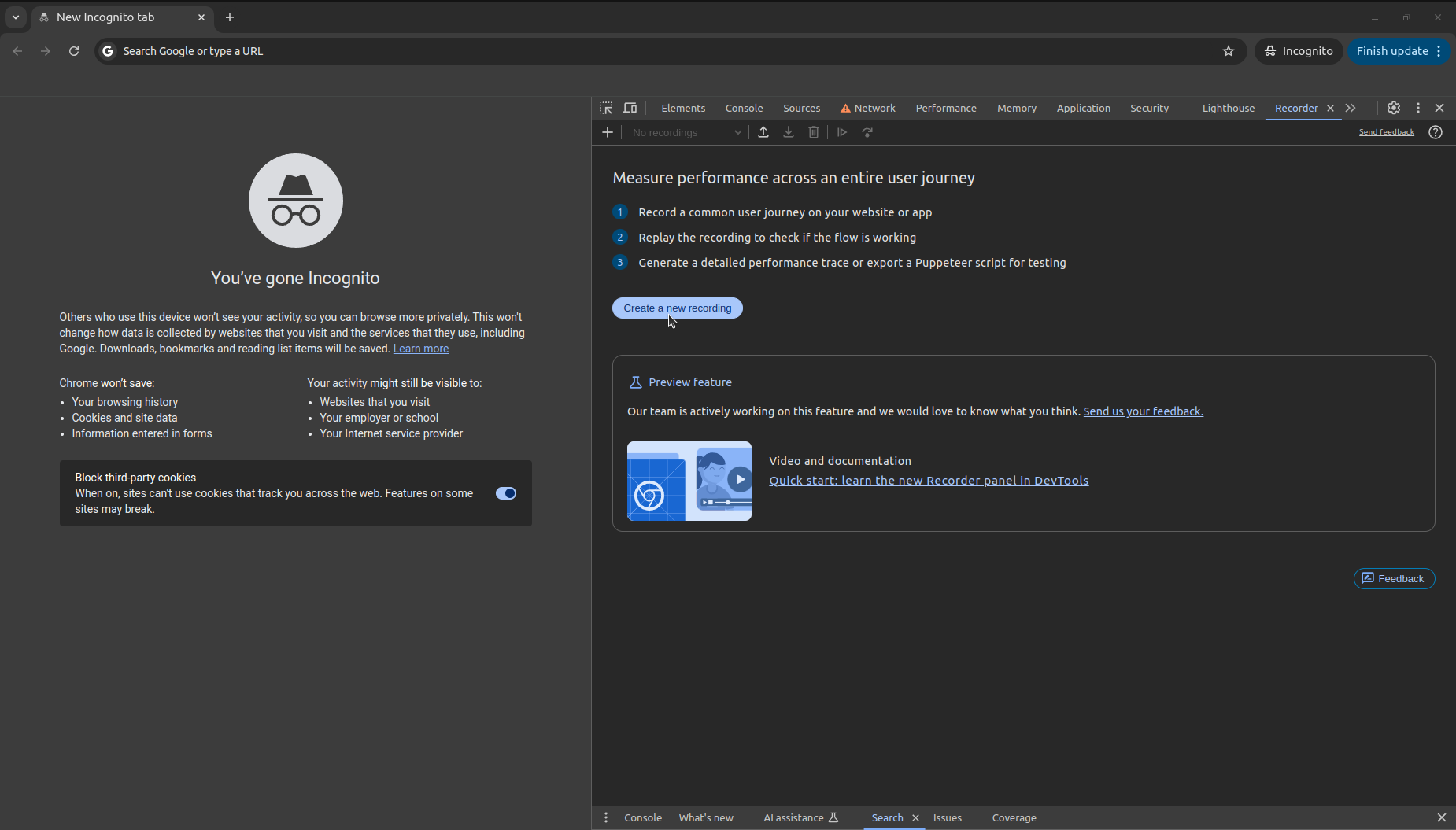 Begin script creation